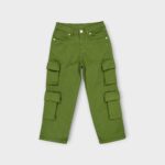 PANTALON CARGO EN COTON ELASTHANNE