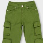 PANTALON CARGO EN COTON ELASTHANNE – Image 3