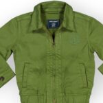 BLOUSON EN COTTON ET ELASTHANNE UNI – Image 3