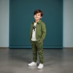 BLOUSON EN COTTON ET ELASTHANNE UNI