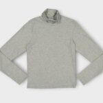 T SHIRT FEMME COL MANTEAU JERSEY LYCRA – Image 6