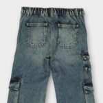 PANTALON AVEC CEINTURE ELASTIQUE EN DENIM 100 % COTON – Image 15