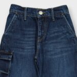 PANTALON AVEC CEINTURE ELASTIQUE EN DENIM 100 % COTON – Image 3