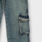 PANTALON AVEC CEINTURE ELASTIQUE EN DENIM 100 % COTON – Image 12