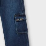 PANTALON AVEC CEINTURE ELASTIQUE EN DENIM 100 % COTON – Image 7