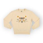 SWEAT COL ROND MOLLETON COTON ELASTHANNE