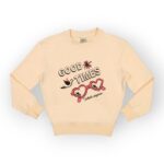 SWEAT FILLETTE COL ROND MOLLETON ELASTHANNE – Image 7