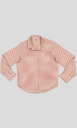 CHEMISE FILLETTE EN COTON A CARREAUX – Image 4