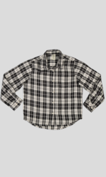 CHEMISE FILLETTE EN COTON A CARREAUX