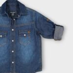 CHEMISE JEANS A COL CLASSIQUE POUR ENFANT – Image 3