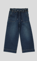 PANTALON JEANS FILLETTE CEINTURE ELASTIQUE ET CORDON – Image 10