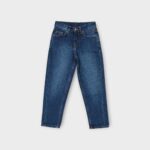 PANTALON JEANS TAILLE HAUTE EN DENIM 100 % COTON