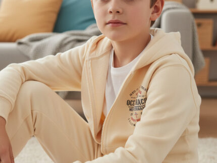 JOGGING GARÇON MOLLETON COTON