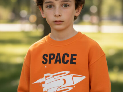 SWEAT COL ROND MOLLETON 100% COTON