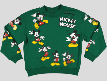 SWEAT COL ROND MICKEY MOUSE EN MOLLETON 100 % COTON