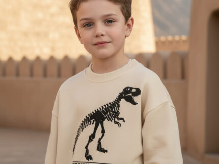 SWEAT COL ROND EN  MOLLETON 100 % COTON