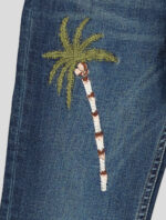 JEAN ENFANT BLEU A JAMBES FUSELEES,BRODE – Image 8