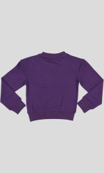 SWEAT COL ROND MOLLETON COTON ELASTHANNE AVEC STRASS – Image 2