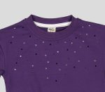 SWEAT COL ROND MOLLETON COTON ELASTHANNE AVEC STRASS – Image 4